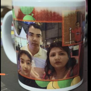 custom photo printed white mug